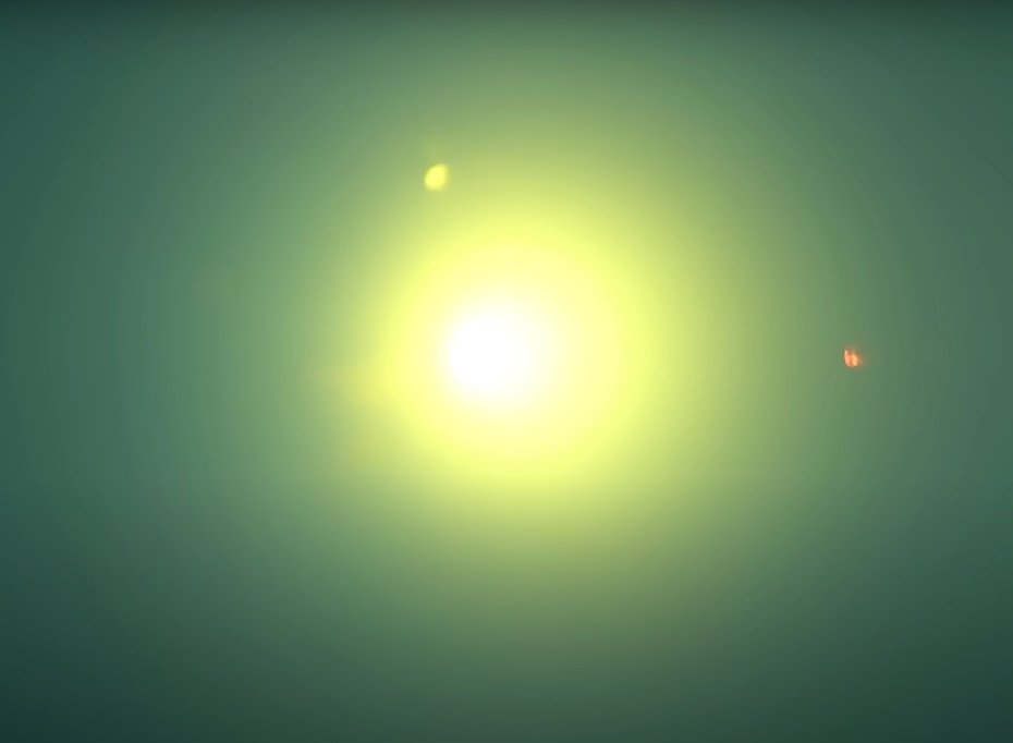 Você pode colocar uma folha de sulfite um pouco afastada da lateral que vê o sol, para projetar e ver os dois fenômenos ao mesmo tempo.